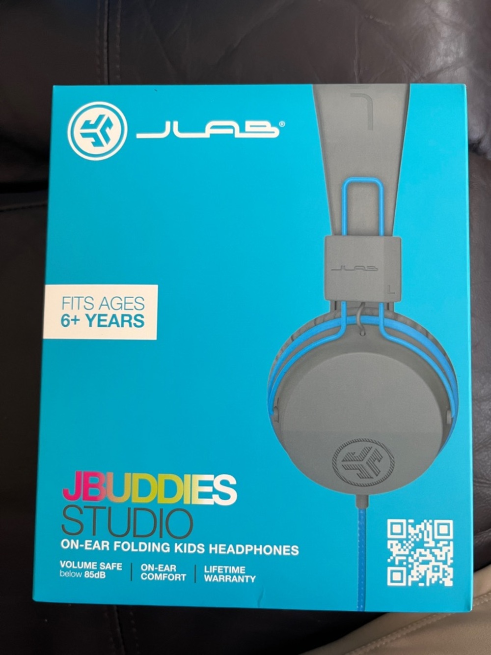 JLab JBuddies Studio Kids On-Ear Headphones - Blue/Gray